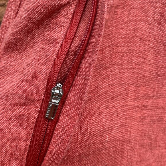 [SOLD on eBay] Athleta Linen Red Tapered Athleisure Joggers Petite 14 - Picture 4 of 8